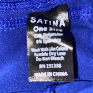 (Satina) - one size blue leggings